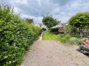 Rear garden & parking area- click for photo gallery